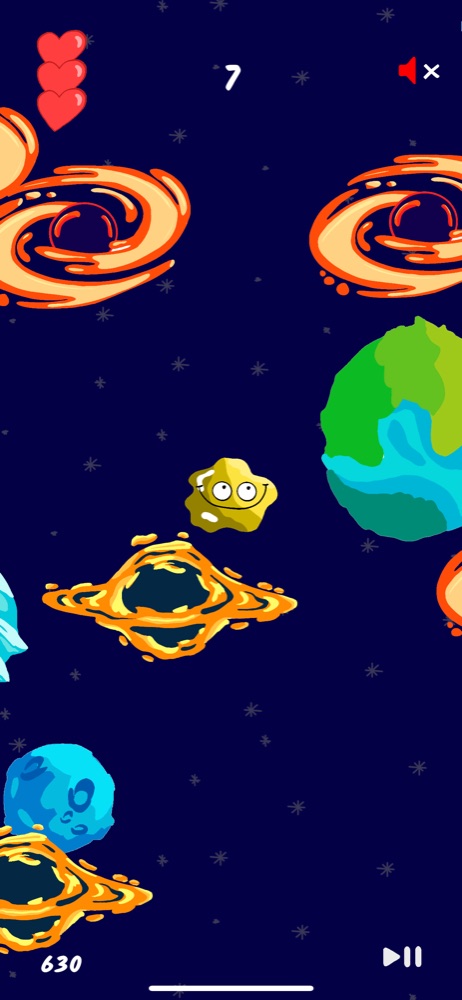 Phase de jeu : comète et planète